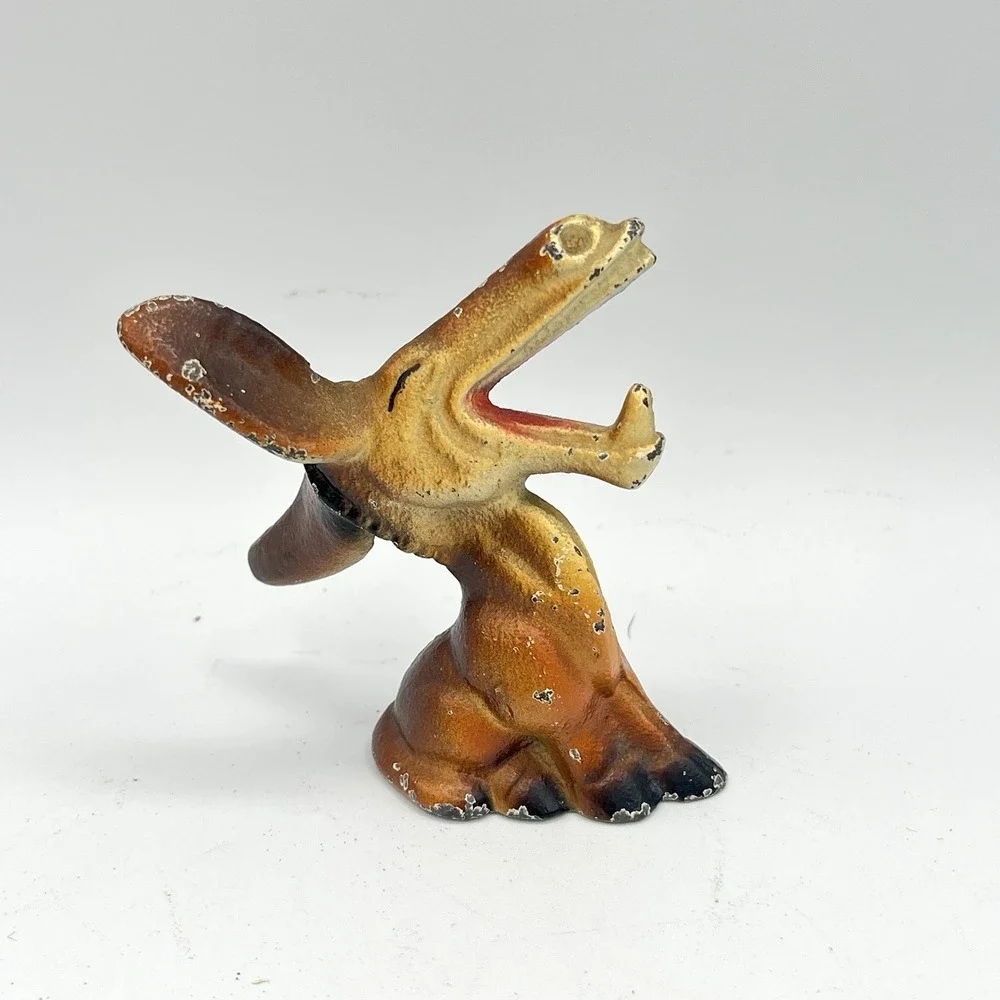 Antique John Wright Cast Iron Donkey Figurine Bottle Opener Vintage Democrat